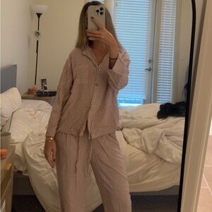 Oysho Women's Pink Pajama Set